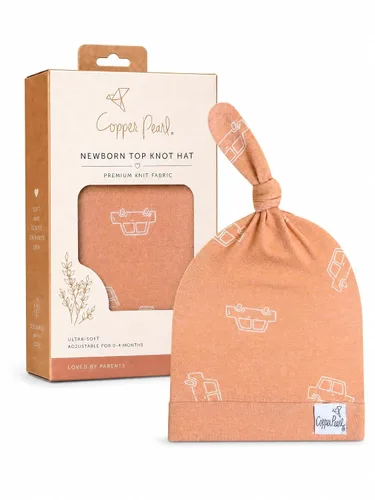 Vista 70 de Gorro de bebé con nudo superior elástico suave "Fern" por Copper Pearl