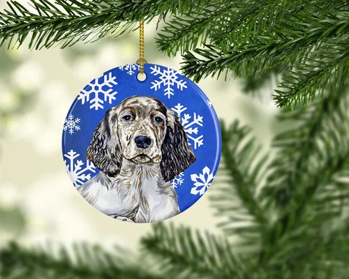 Vista 97 de Caroline's Treasures Cavalier Spaniel - Adorno de cerámica para colgar en el árbol de Navidad, para el hogar, Navidad, fiestas, regalo, 3 pulgadas