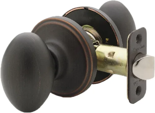 Vista 13 de Copper Creek EK2090BC - Pomo para puerta de huevo, función ficticia, 1 paquete, en color negro