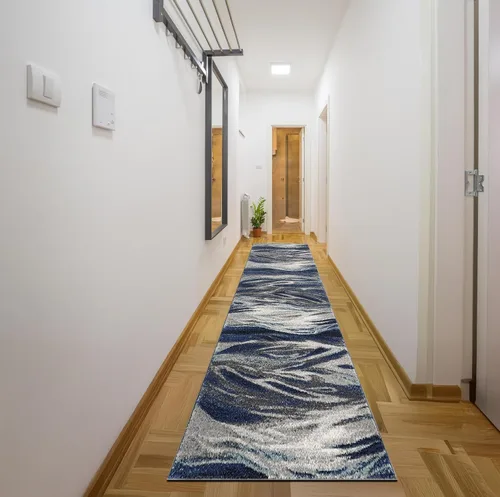 Vista 16 de Keen Home Design Alfombras de Área - 2x3 Que No Se Desprenden, Alfombras Abstractas para Cocina, Sala de Estar, Dormitorio, Comedor, Entrada Negro