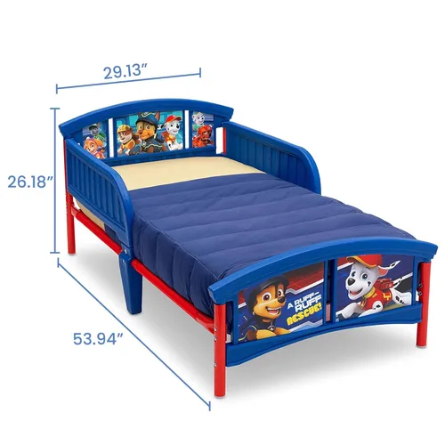 Vista 3 de Delta Children Cama para niños pequeños de plástico, Nick Jr. PAW Patrol
