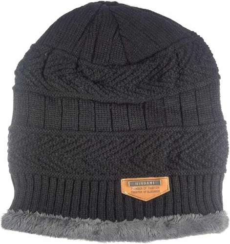 Vista 2 de Gorro de lana HindaWi para invierno, de punto, para mujer