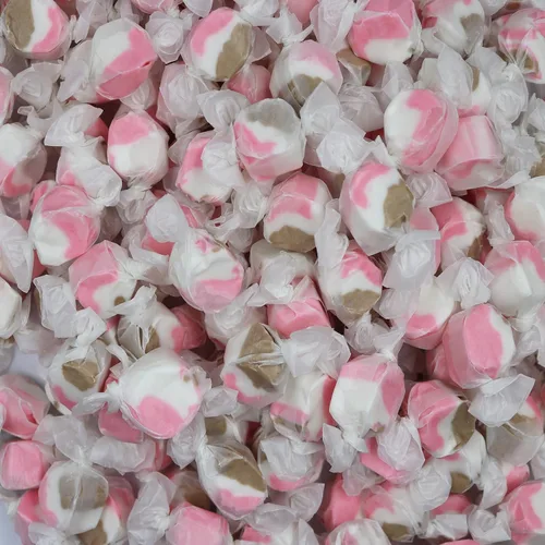 Vista 60 de Dulces gourmet suaves y masticables de agua salada, envueltos individualmente, bolsa a granel (pastel de manzana, 1 libra (paquete de 1))