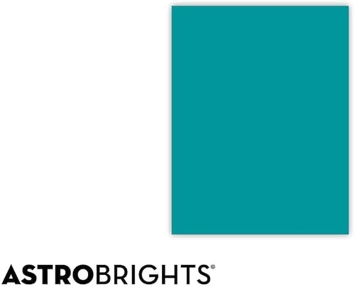 Vista 2 de Astrobrights 21849 - Papel de color, 24 libras, 8 1/2 x 11, verde azulado terrestre, 500 hojas