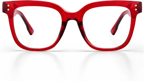 Vista 7 de miyya Lentes de lectura elegantes para mujer, anteojos de tramposos, lectores de luz azul de gran tamaño, anteojos de ojos de moda