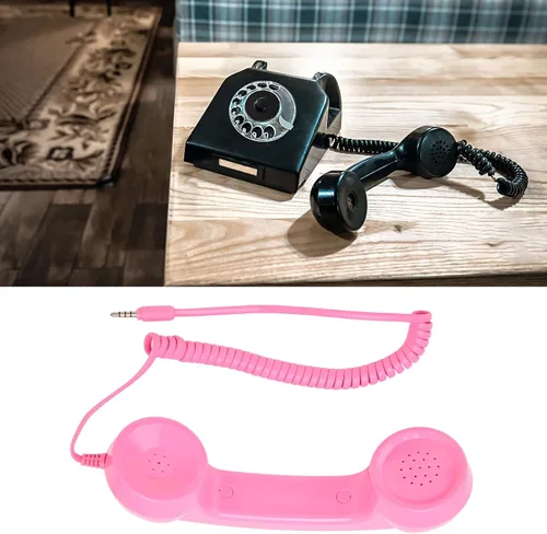 Vista 9 de Teléfono retro de 0.138 in, micrófono para teléfono celular, micrófono para teléfono móvil, receptor de teléfono celular Mini receptor de mano