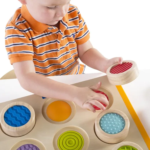 Vista 5 de Guidecraft Búsqueda táctil colorida y combinada: juego de memoria sensorial de texturas suaves para niños pequeños
