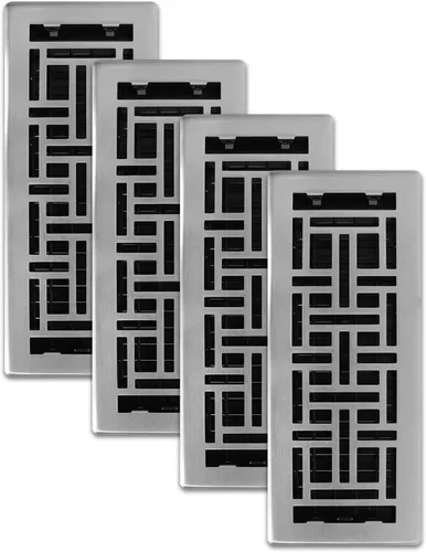 Vista 61 de Decor Grates Registro de suelo oriental AJH212-RB, 2 x 12 pulgadas, acabado de bronce frotado