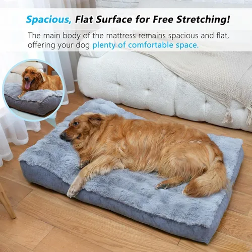 Vista 2 de Cama para perros pequeños con almohada suave de ángulo bajo. Tela de cama de lujo cómoda y suave. Con parte inferior antideslizante, cama lavable