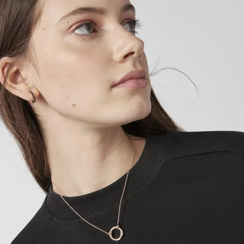 Vista 6 de TOUS Necklace for Women with a Ring Length 16 cm Hold Collection
