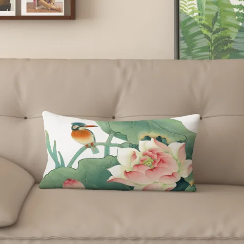 Vista 23 de Funda de almohada con estampado digital de loto zen chino, diseño de doble cara para sofá, sala de estar, decoración de dormitorio