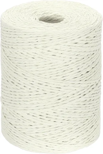 Vista 20 de PATIKIL Hilo de rafia de algodón natural de 328 yardas, cinta de papel de Negro