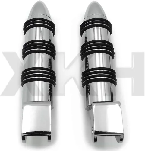 Vista 2 de XKH No.107 - Estriberas cromadas para el pie delantero compatible con Honda GoldWing GL1500 88-00/Shadow 1100 ACE/Valkyrie [B07P16M9LX]