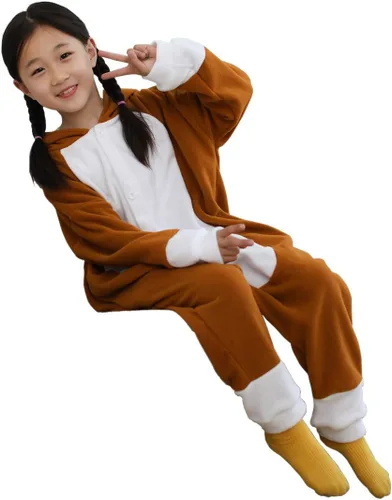 Vista 2 de Pijama de animal para niños, disfraz de Halloween, cosplay, ropa de dormir