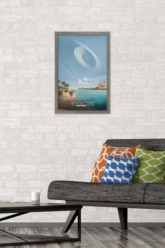 Vista 2 de Trends International Star Wars: Rogue One - Teaser Wall Poster, 14.725" x 22.375", Barnwood Framed Version