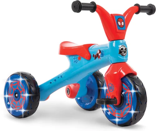 Vista 12 de Huffy Triciciclo de Disney Frozen 2 para niñas, ideal para mayores de 3 años, Anna, Elsa y Olaf, contenedores de almacenamiento para aperitivos