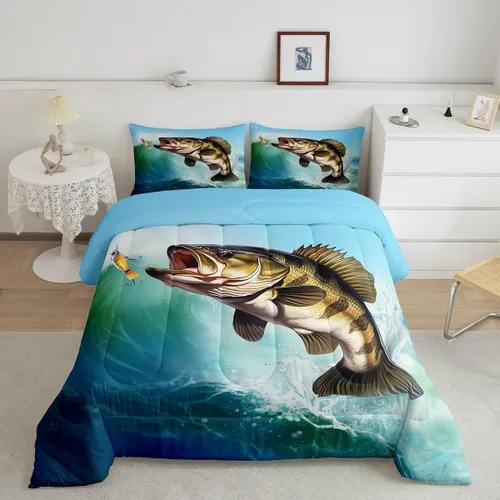 Vista 42 de Juego de edredón con siluetas de oso para niños, tamaño individual, decoración de Navidad para niños y niñas, adultos, edredón de plumón de pinos