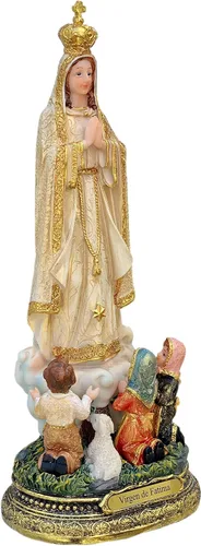 Vista 2 de Durx-litecrete Inch Nuestra Señora de Fátima Estatua Figura Religiosa Virgen Virgen