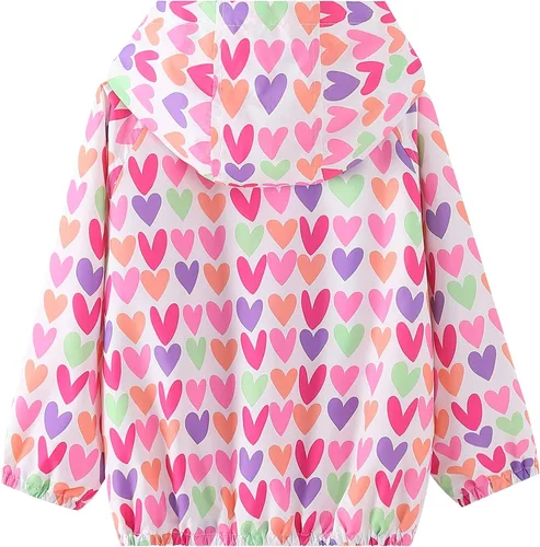 Vista 2 de WELAKEN - Chaqueta ligera para niñas y niños pequeños, con estampado e impermeable