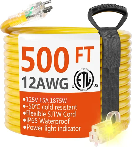 Vista 14 de HUANCHAIN Cable de extensión resistente de calibre 12 para exteriores, 6