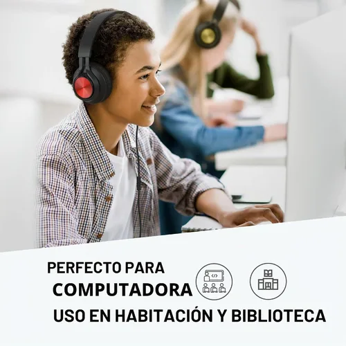 Vista 8 de AILIHEN Paquete de 12 audífonos para el aula, para K-12 School Library 12 colores mezclados