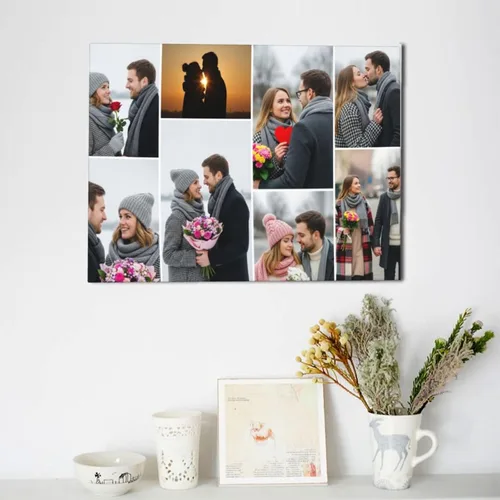 Vista 7 de Nxwdwqa Impresiones en Lienzo Personalizadas con Tus Fotos Impresas, Arte de Pared en Lienzo Personalizado, Sube Tu Foto al Arte de Pared, Regalo