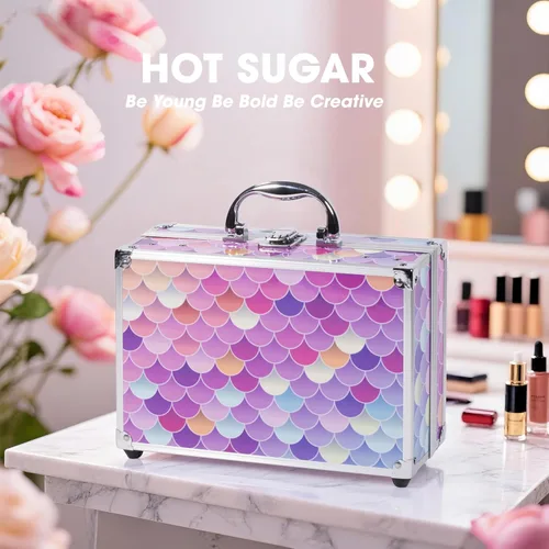 Vista 5 de Hot Sugar Kit de maquillaje para niñas de 10 a 12 años, juego de maquillaje para niñas de 8 a 12 años, 14 a 16 años, caja de belleza con cosméticos