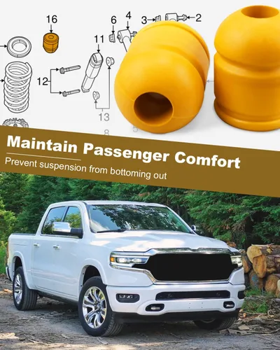 Vista 4 de ANODZU Parachoques Traseros Compatibles con Dodge RAM 1500 2009-2020, Par de Brazos de Suspensión de Control de Rebote, Reemplaza 52855788AB
