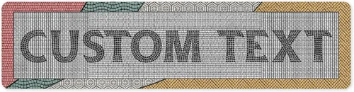 Vista 246 de Letrero Personalizado, Letrero de Calle Personalizado, 11 Colores de Fuente, 13 Estilos de Fuente, 4 Opciones de Orificios, 22 Tamaños, 3x12