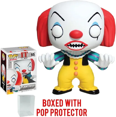 Vista 6 de POP Stephen King's It - Pennywise Clown Funko Pop! Figura de vinilo (con funda protectora compatible con POP Box), 3.75 pulgadas