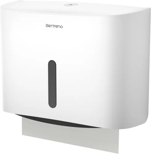 Vista 8 de Dispensador de toallas de papel comercial soporte de pared Portador de toallas de papel de gran capacidad Dispensador de toallas de mano plegadas C