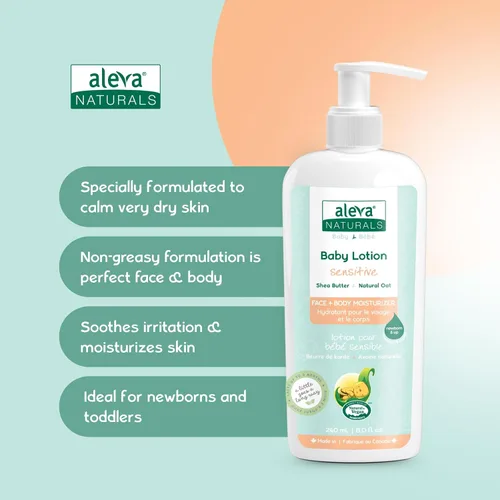 Vista 2 de Aleva Naturals Hidratante calmante diario Para piel seca sensible Loción facial y corporal Hecho con ingredientes naturales y orgánicos