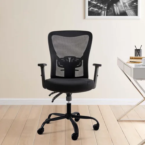 Vista 2 de Frassie Base de repuesto para silla de oficina con ruedas, base de metal resistente para silla de taburete de 2500 libras, pieza de repuesto Negro