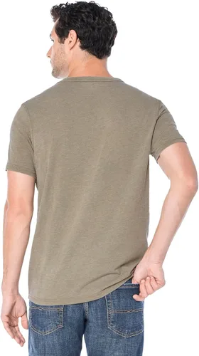 Vista 3 de Lucky Brand Venice Burnout - Camiseta de cuello con muesca y dos botones para hombre