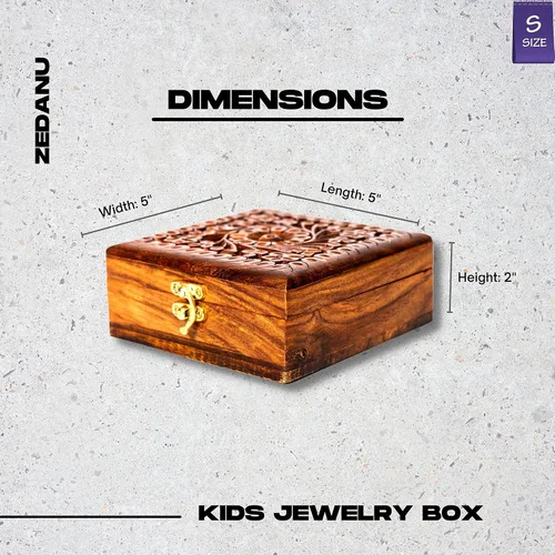 Vista 5 de Joyero de madera hecho a mano, organizador de madera para recuerdos, caja de almacenamiento de joyas, organizador multiusos, gran regalo para tus