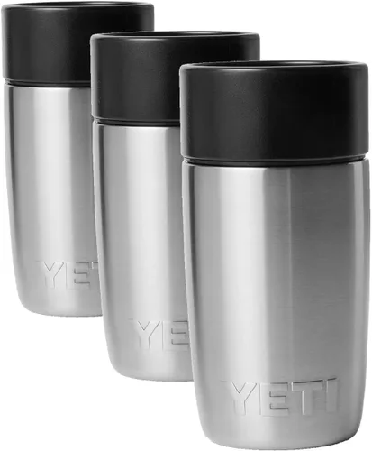 Vista 38 de YETI Rambler - Botella de viaje de 8 onzas, acero inoxidable, aislada al vacío con tapa a prueba de fugas, color negro