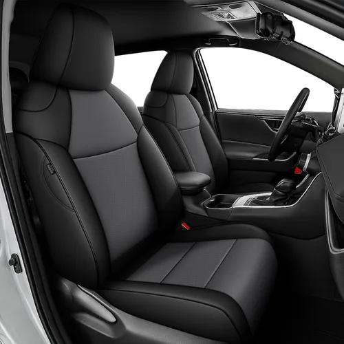 Vista 12 de Seat Covers for Mazda 3 2014 2015 2016 2017 2018 Custom Fit,Faux Leather Waterproof AirbagCompatible Car Seat Cover Full Set Black
