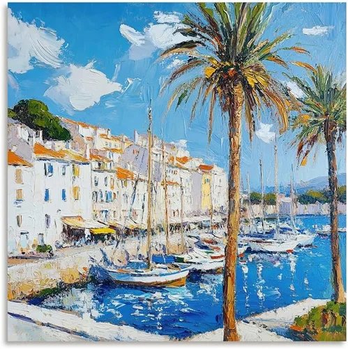 Vista 19 de ATELIYISHU Lienzo decorativo para pared, imágenes al aire libre, arte de pared, impresionismo, paisaje de naturaleza serena, pintura al óleo