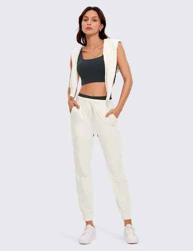 Vista 3 de CRZ YOGA Butterluxe - Brasier deportivo con espalda en U para mujer, cuello redondo, acolchado, de bajo impacto, para yoga, entrenamiento