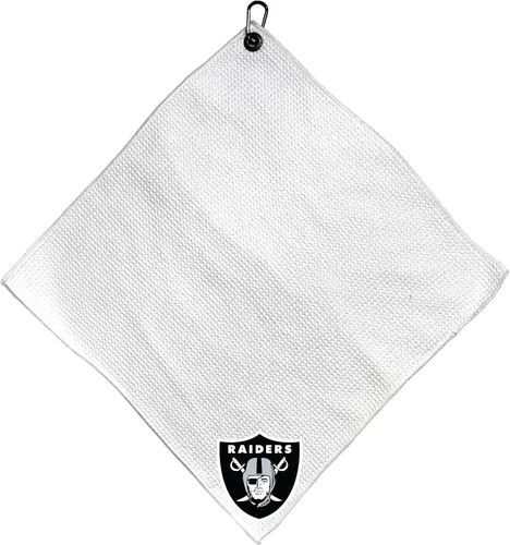 Vista 7 de Team Golf NFL Team Golf NFL - Toalla de microfibra de 15 x 15 pulgadas (blanco) con clip de mosquetón, microfibra de alta calidad con bolsillos