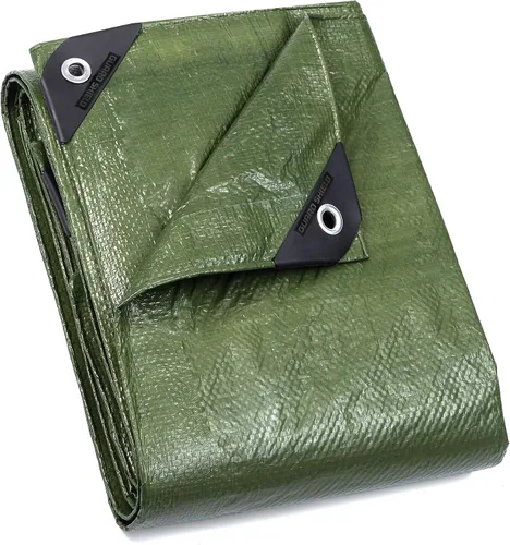 Vista 9 de GUARD SHIELD - Lona negra de 6 x 6 pies, lona impermeable, lona ligera para acampar al aire libre, lona polivalente de polietileno de 6 mil