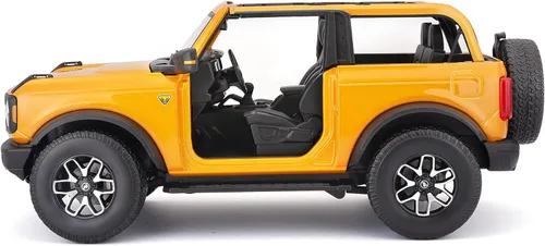 Vista 3 de Maisto 1:18 Edición Especial 2021 Ford Bronco Badlands, Naranja
