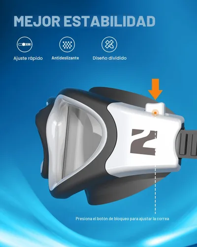 Vista 5 de ZIONOR Gafas de natación G1 SE antivaho para adultos, hombres y mujeres