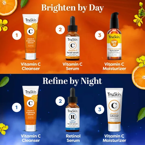 Vista 5 de TruSkin Naturals Suero facial Duo - Suero de retinol para la cara y suero de vitamina C antienvejecimiento para el cuidado de la piel para mujeres