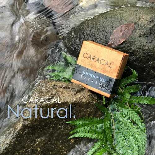 Vista 5 de CARACAL Paquete de 3 barras de jabón natural Juniper Tar Extreme - Aroma pesado inesperado