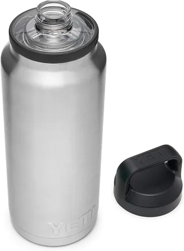 Vista 3 de YETI Rambler - Botella de 36 onzas, aislada al vacío, a prueba de fugas, de acero inoxidable con tapón para sorbos Aislamiento al vacío