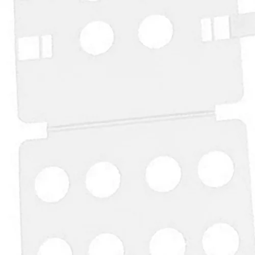 Vista 4 de Carpeta de ropa, tabla plegable para camisas, rápido y fácil de plegar, material de PP portátil para viajes (blanco)