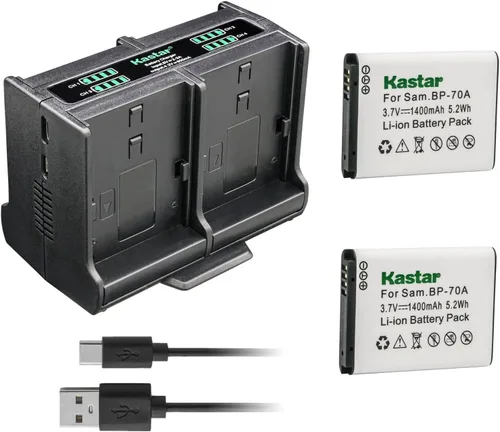 Vista 6 de Kastar Cargador de batería cuádruple BP-70A compatible con batería Samsung BP-70A BP70A, Samsung ST94, ST95, ST96, ST6500, TL105, TL110, TL125