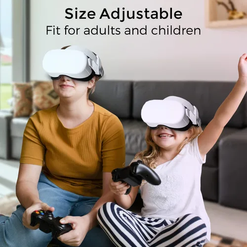 Vista 7 de Head Strap Compatible with MetaOculus Quest 2 with 5000mAh Battery, Sonicgrace Adjustable Lightweight Quest 2 Elite-Strap Replacement with Battery