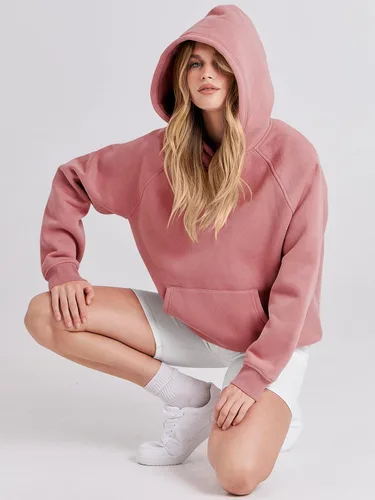 Vista 140 de ANRABESS - Sudaderas con capucha para mujer, sobre talla, de vellón de manga larga, modelo de 2024, para otoño